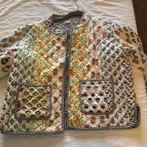 Floral Patchwork Bomber Jacket